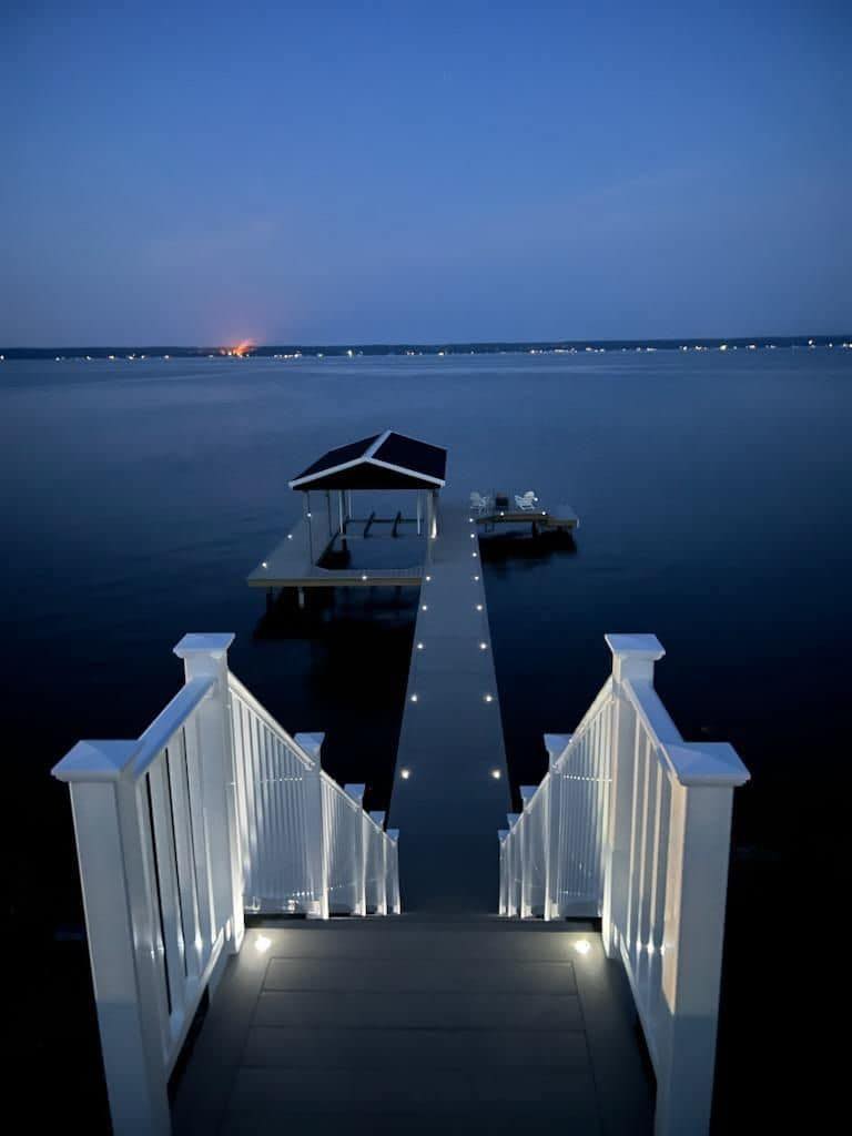 Lakeside and dock electrical installation equipment