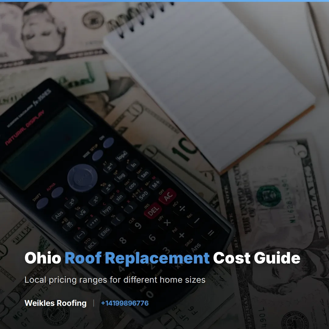 Ohio roof replacement cost guide for homeowners looking for a new roof replacement in Ohio.