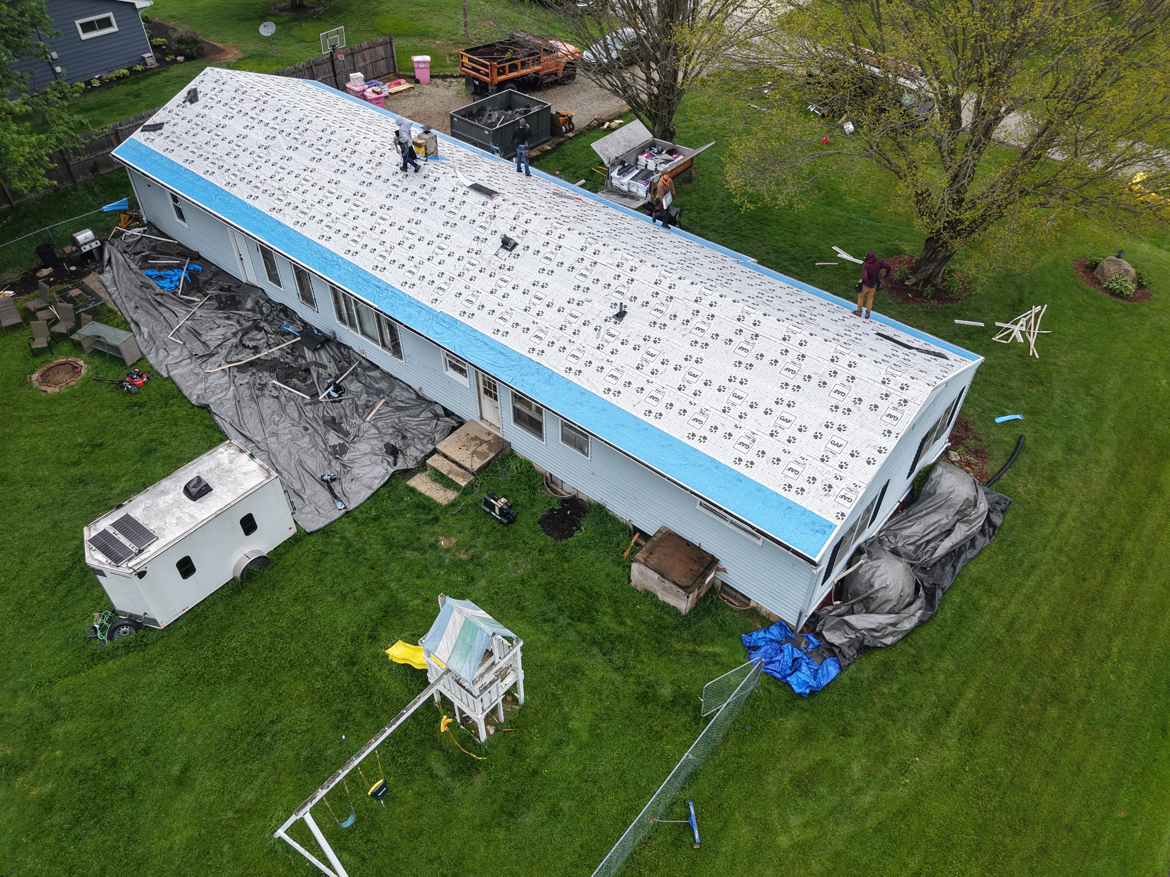 Roofing project completed in Mansfield, OH by Weikles Roofing