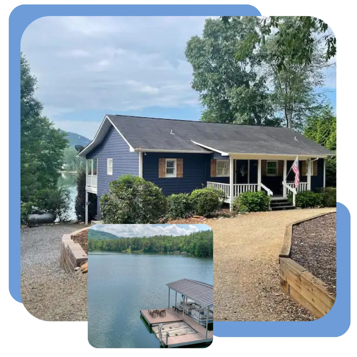 At Sweetwater Cottage in Blairsville near Lake Nottely, enjoy a freshly updated stay with three cozy bedrooms and baths, perfect for up to 8 guests (ideal for 6 adults) and dog-friendly too! Get ready to grill and relax with top-quality linens, entertainment, and water toys for endless lake fun.