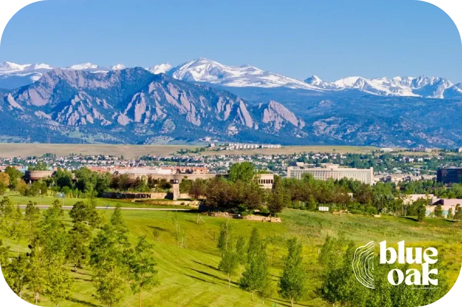 Landscape view of Broomfield, Colorado