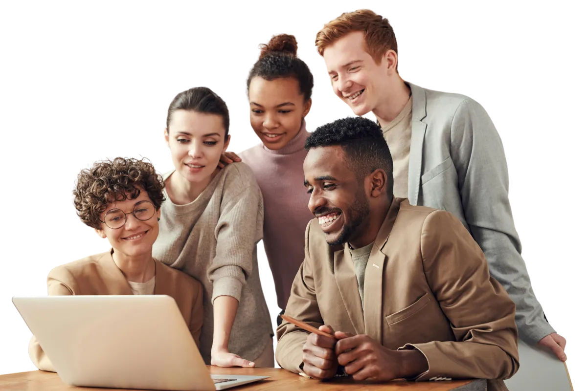a group of teachers smiling 