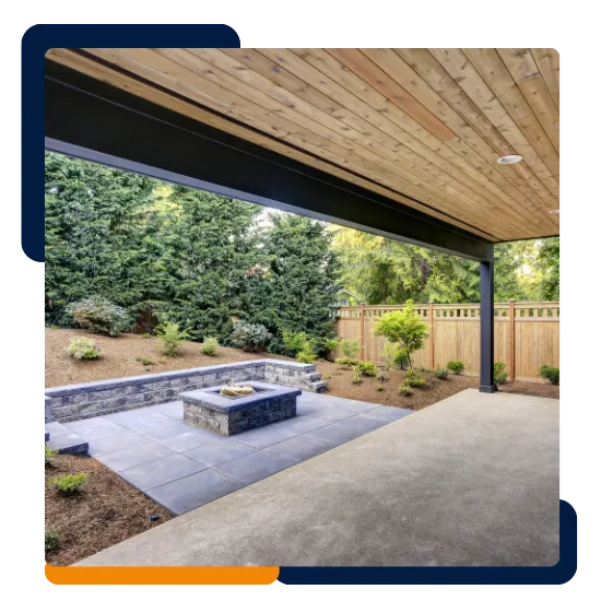 Residential patio service in Stafford, VA, with clean work