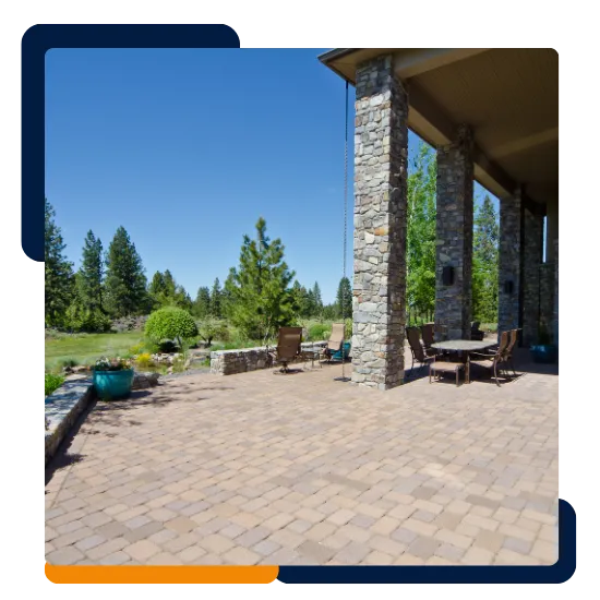 Patio installation in Spotsylvania Courthouse, VA, for a home backyard