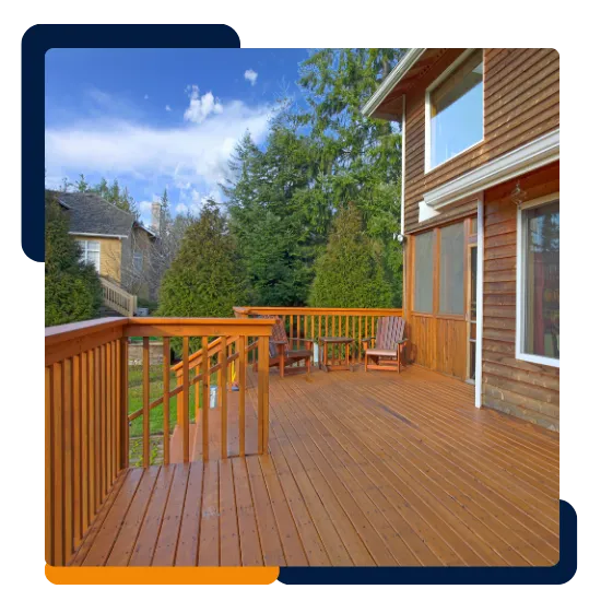 Deck Contractor in Fredericksburg, VA planning a safe backyard deck 