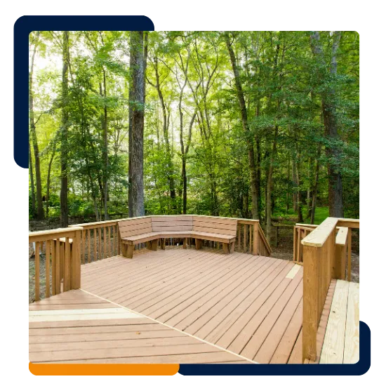Custom deck builder in Fredericksburg VA creating outdoor space