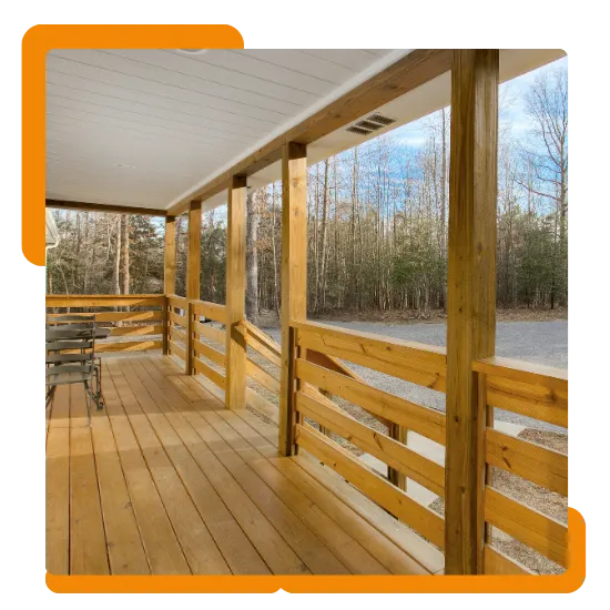 Custom deck installation in Spotsylvania Courthouse, VA, for a family home