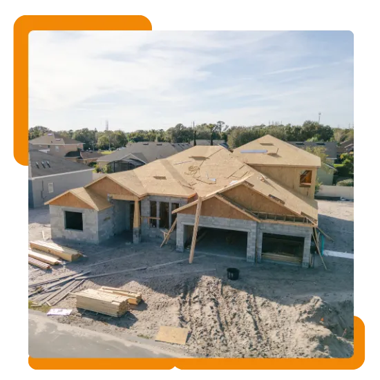 Licensed and insured contractor reviewing a residential service project 