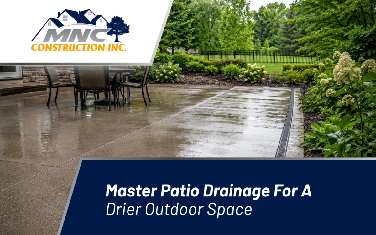 Patio Drainage Tips for a Dry Outdoor Space