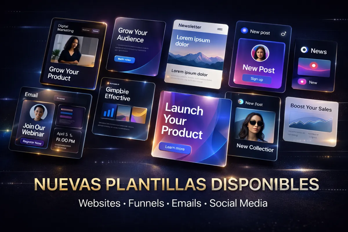 🎨 89 Nuevas Plantillas: Sitios Web, Emails, Formularios, Redes Sociales y Google Ads