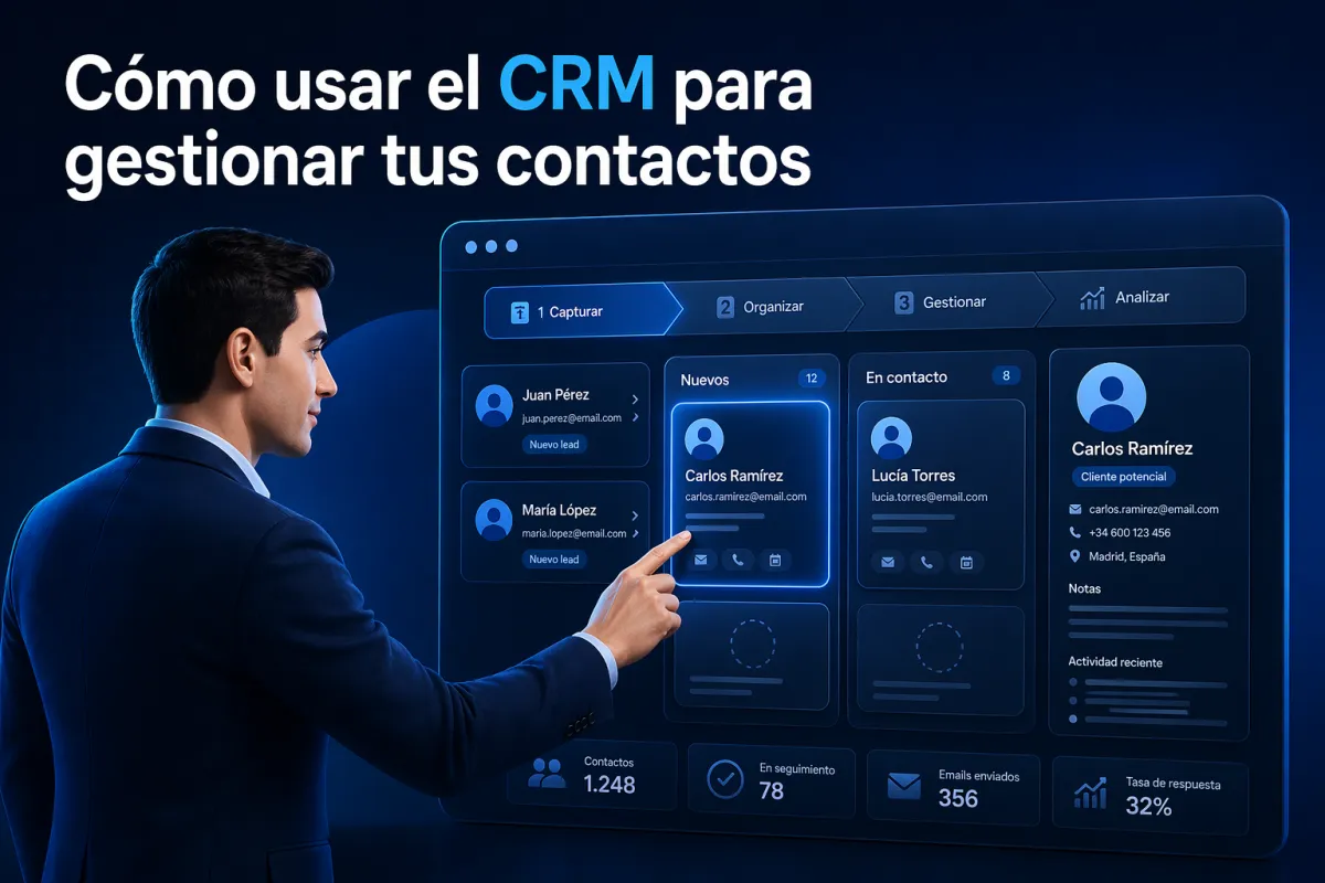 Cómo usar el CRM para gestionar tus contactos