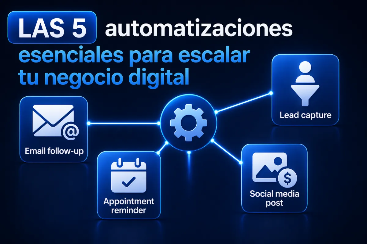 Las 5 automatizaciones esenciales para escalar tu negocio digital
