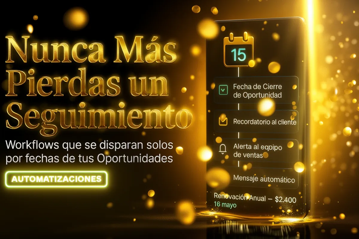 Nunca Mas Pierdas una Renovacion o Seguimiento: Recordatorios Automaticos por Fecha en tus Oportunidades