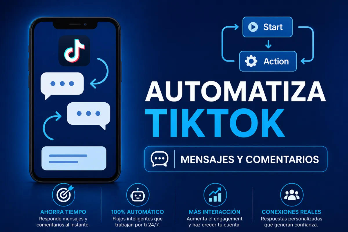 Aprende a automatizar tus mensajes de TikTok y comentarios