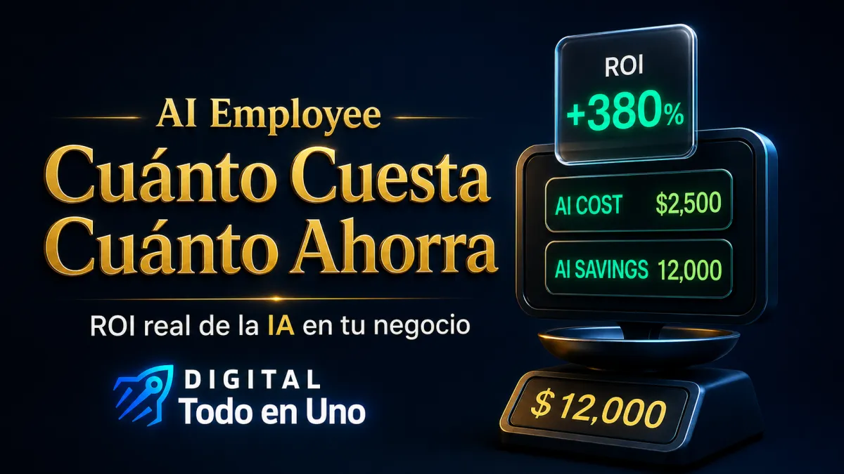 AI Employee en Digital Todo en Uno: Cuanto Cuesta, Cuanto Ahorra y Por Que Vale Cada Centavo