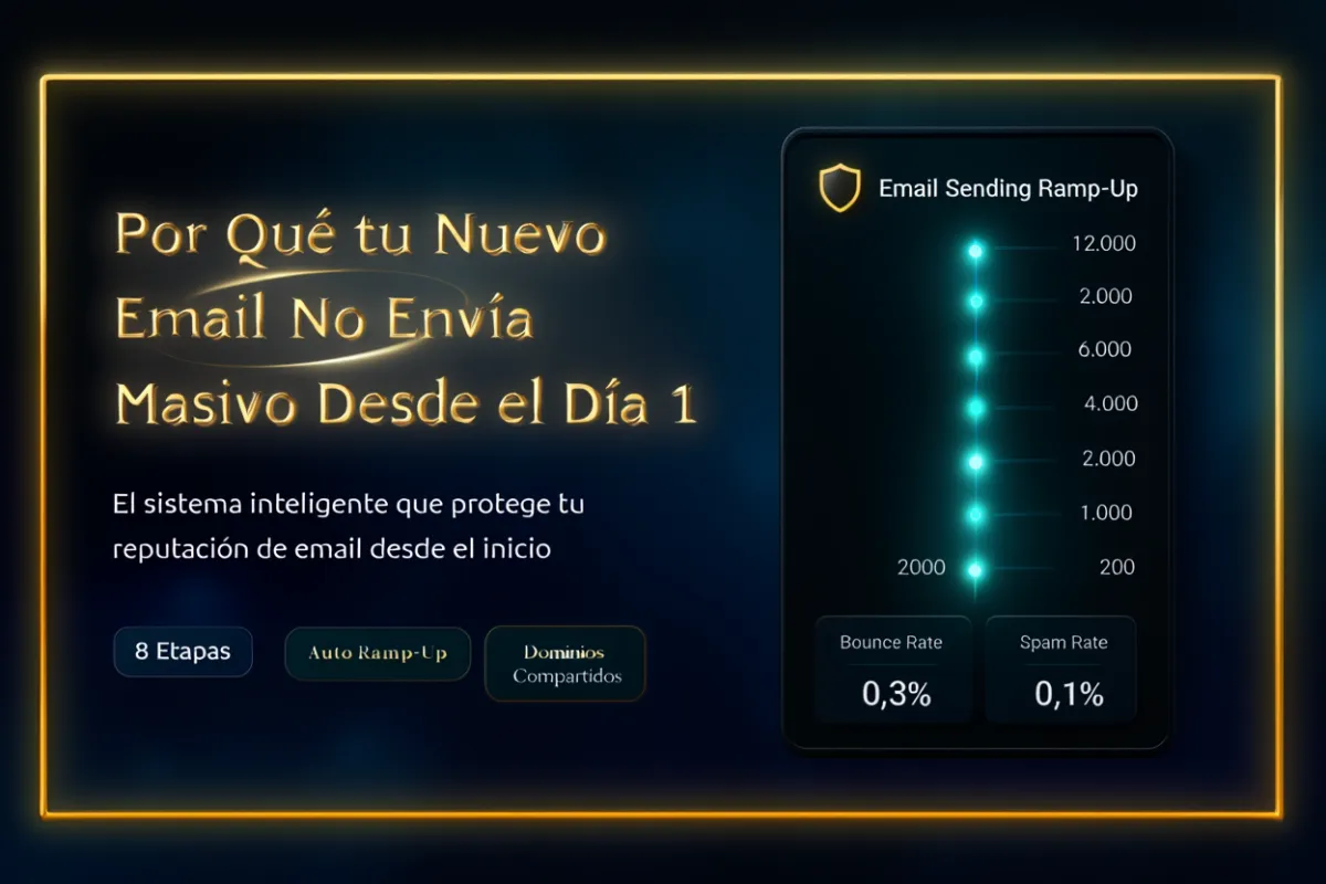 Por Que tu Nueva Cuenta No Puede Enviar Masivo Desde el Dia 1 — y Por Que Eso es la Mejor Noticia para tu Email Marketing