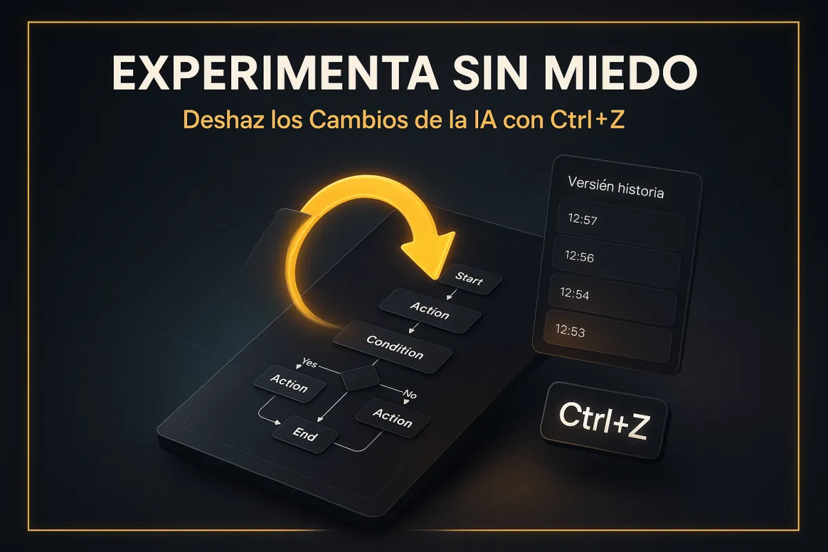 Ctrl+Z para la IA: Ahora Puedes Deshacer Cualquier Cambio que el AI Builder Haga a tus Automatizaciones