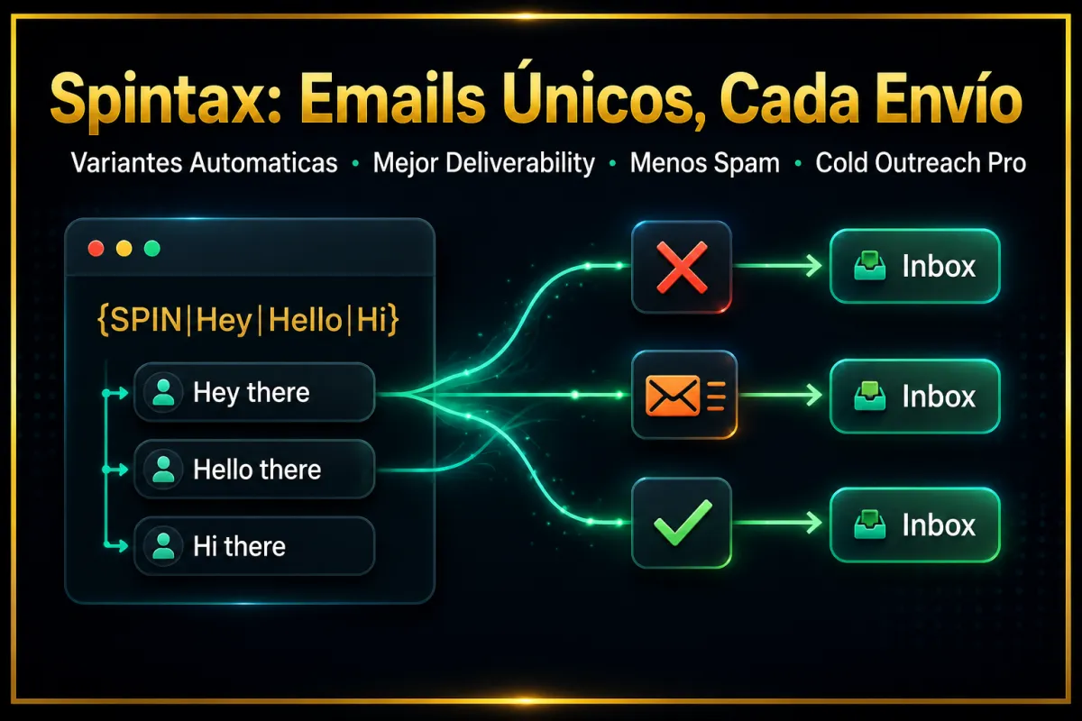 Spintax: Crea Variantes Dinámicas de tus Emails y Deja de Caer en Spam