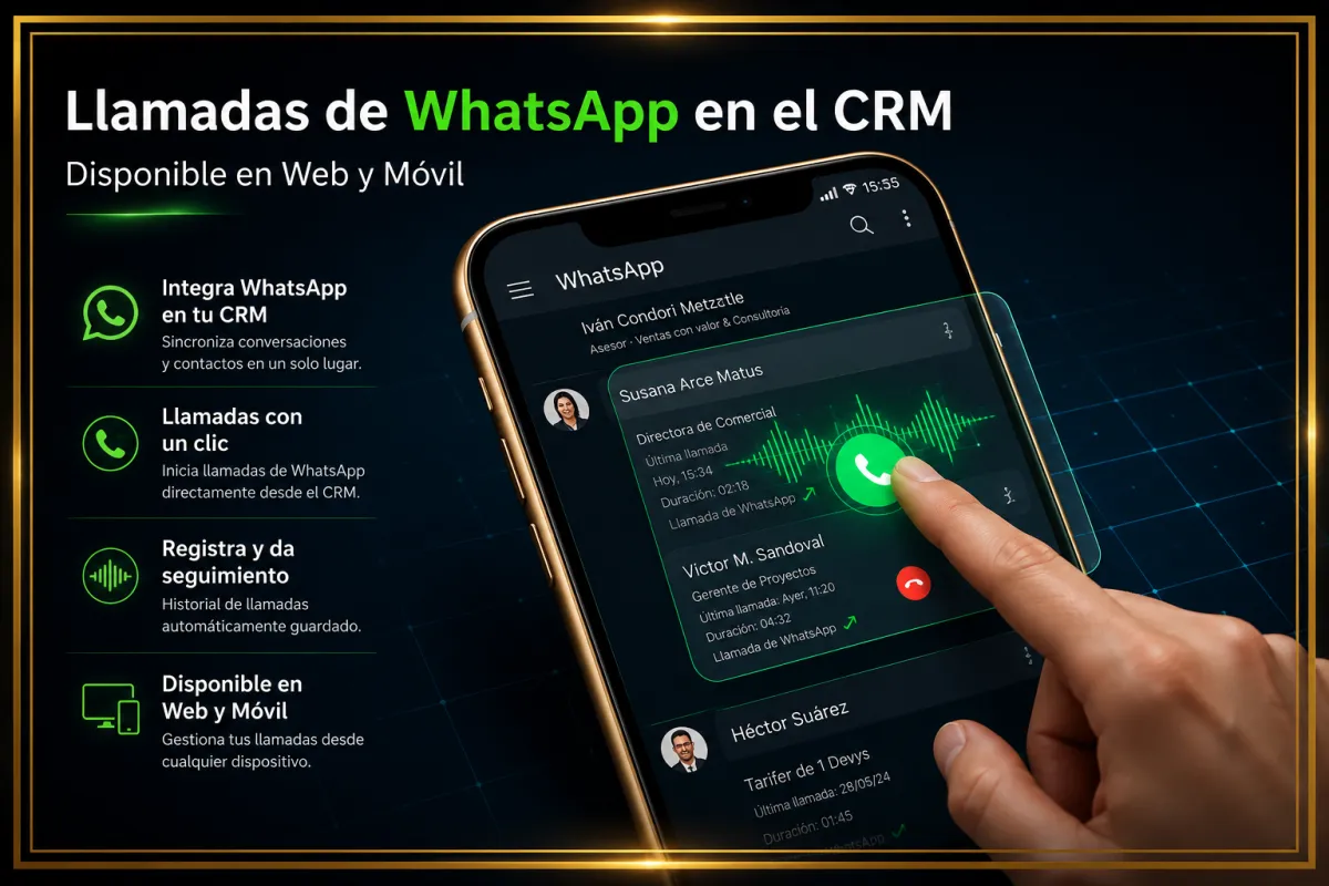 Llamadas de WhatsApp en el CRM: Llama a Tus Clientes Directo desde la Conversación