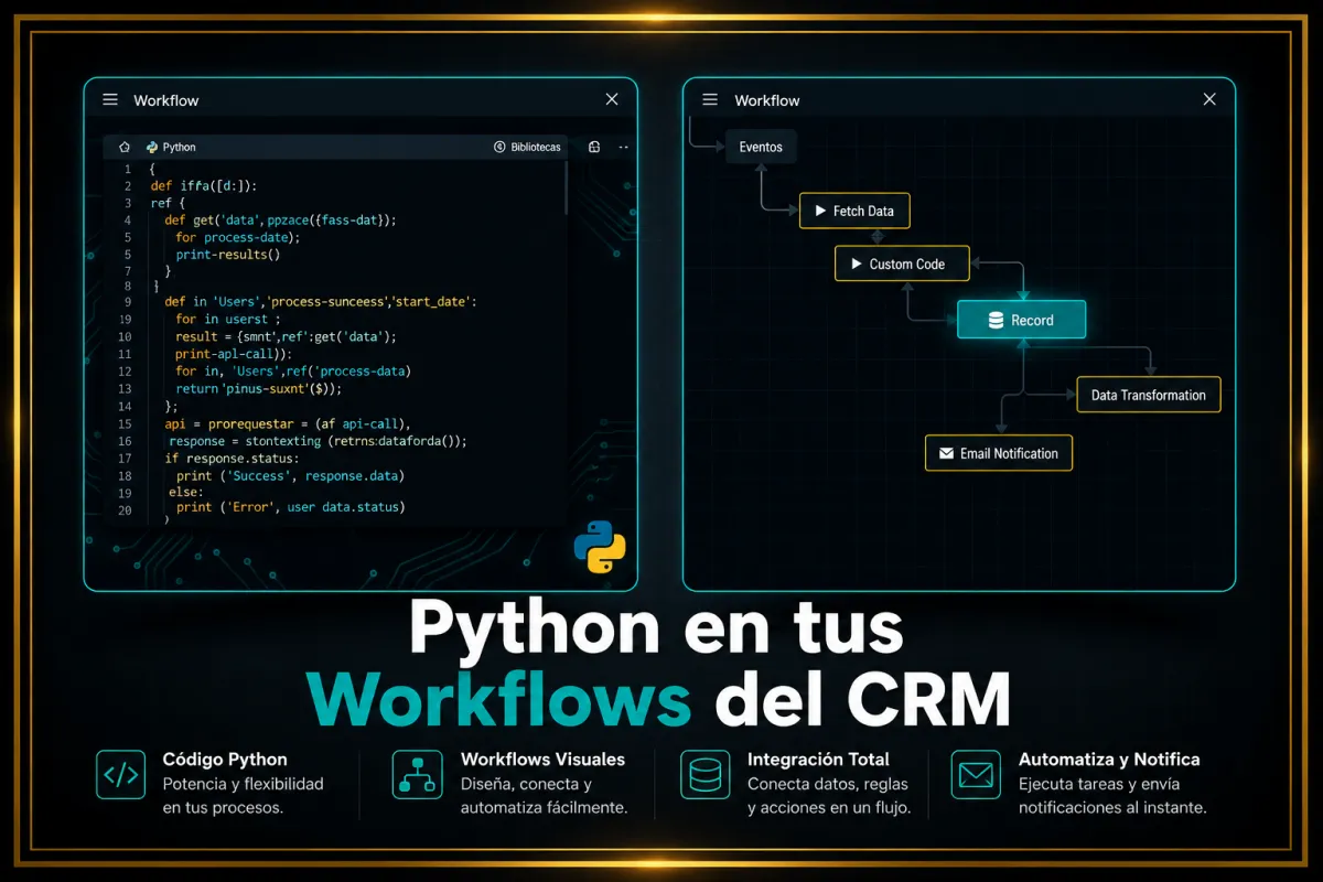 Python en el CRM: Automatizaciones Avanzadas con Código en tus Workflows