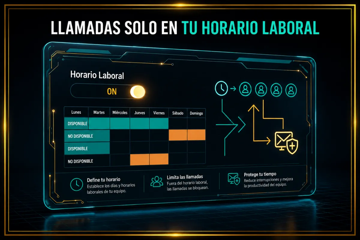 Enrutamiento de Llamadas por Horario Laboral: Controla Cuándo Te Llaman en el CRM