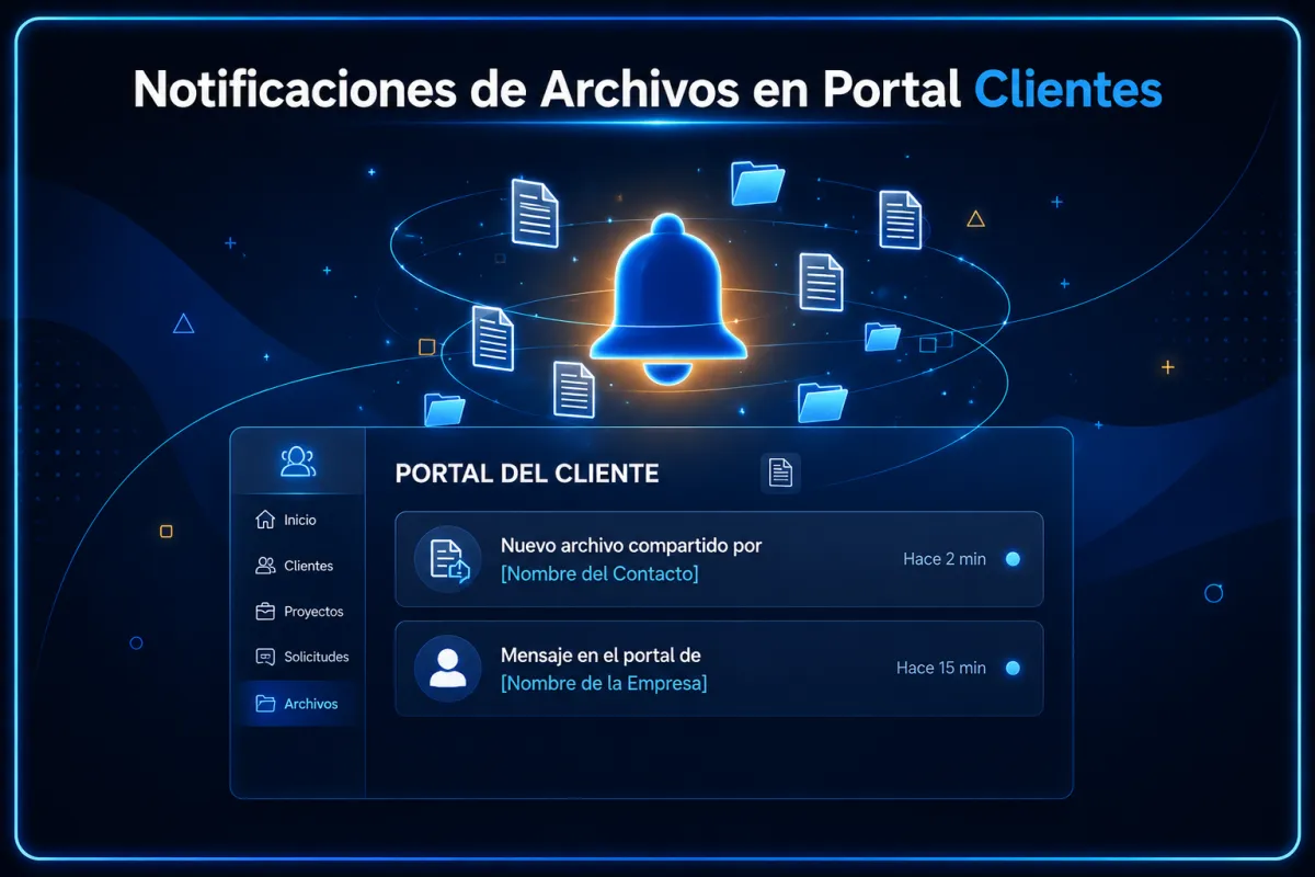 Notificaciones de Archivos Compartidos en el Portal del Cliente CRM