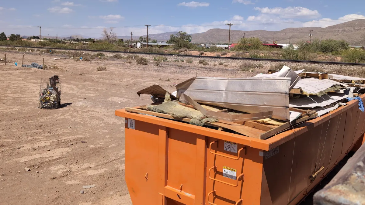 pick up dumpster 20 yard