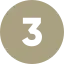 Three-step process icon representing strategic business growth and consulting services.