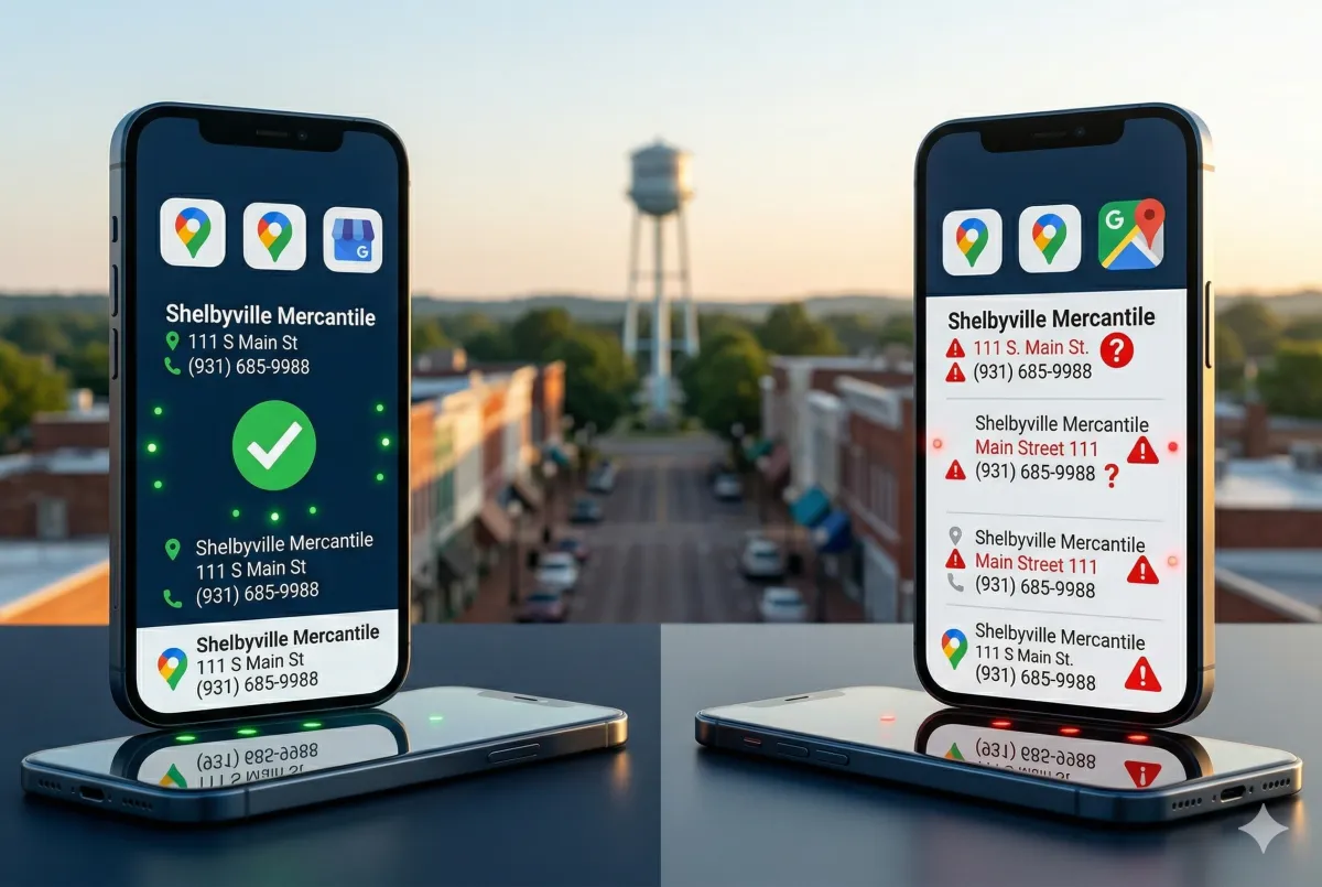 The NAP Consistency Problem Destroying AI Visibility for Cannon County Businesses