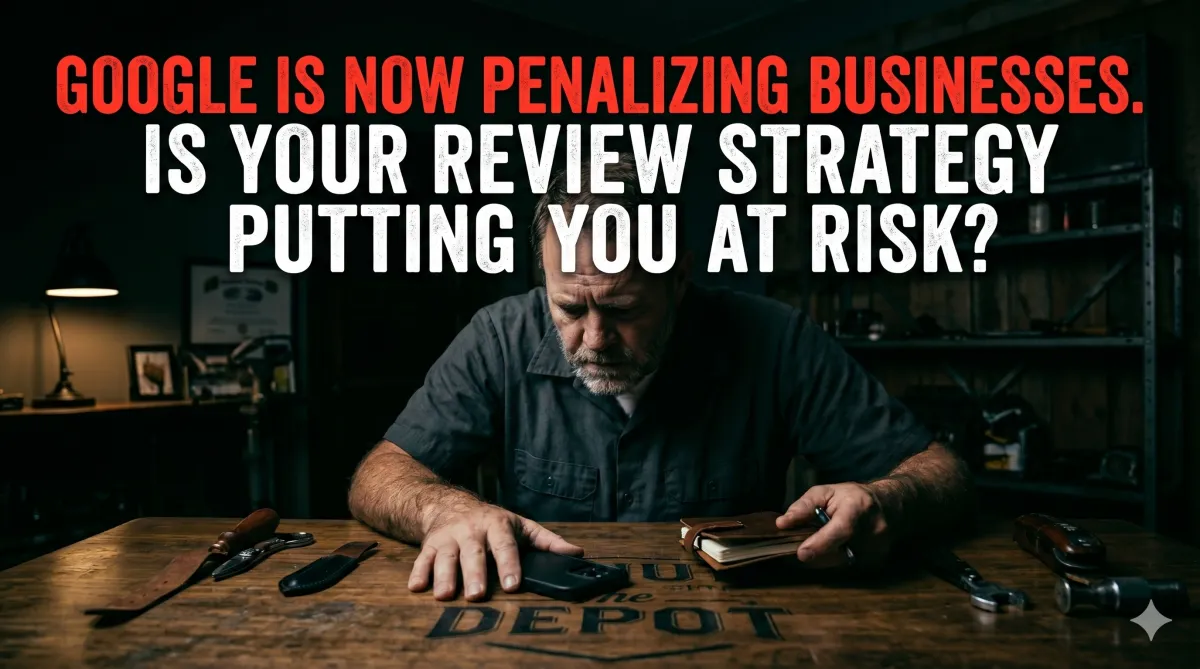 Small business owner reacting to Google review policy changes affecting Middle Tennessee businesses