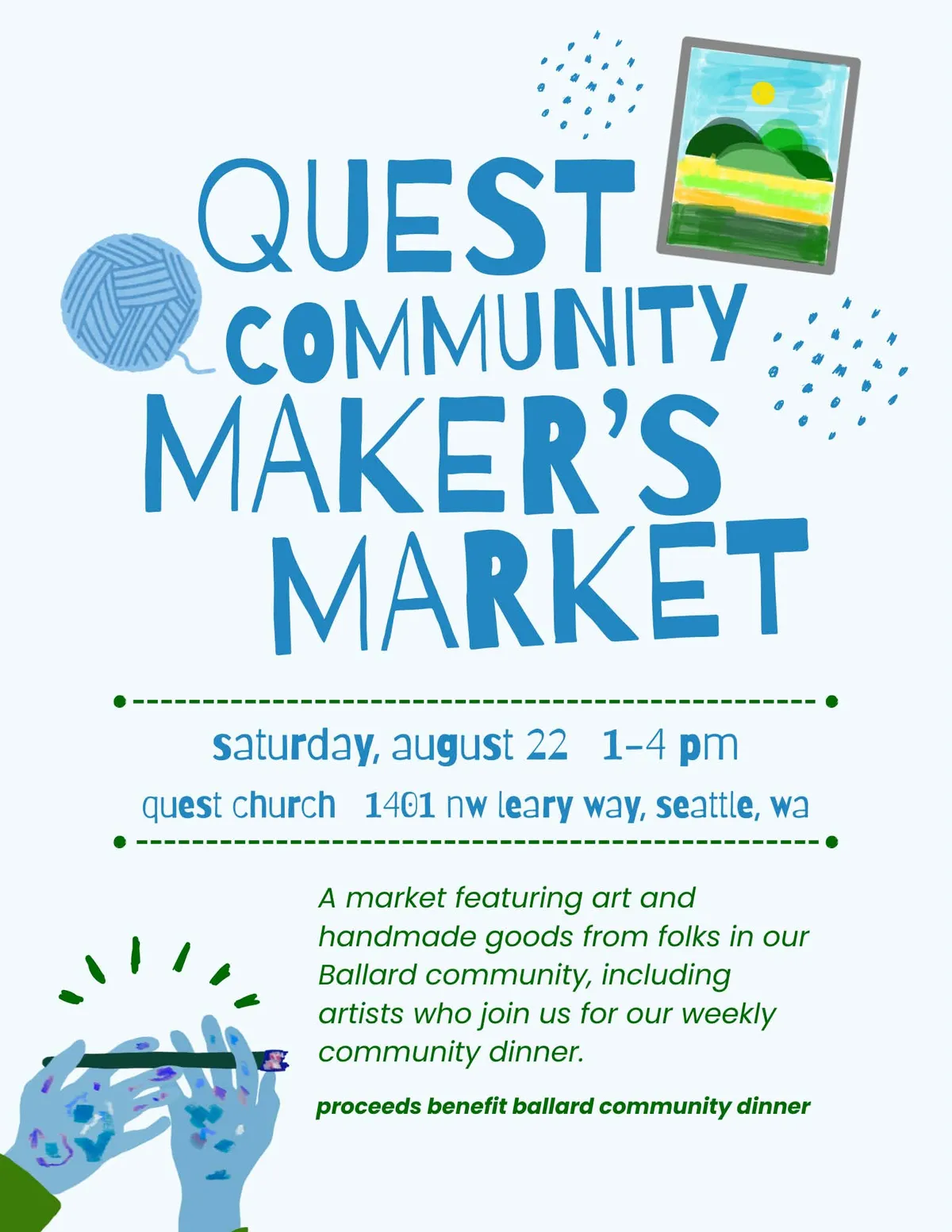 PLACEHOLDER — Official Quest Community Maker's Market event flyer (store as: Events → August 22 2026 → Official Event Flyer).