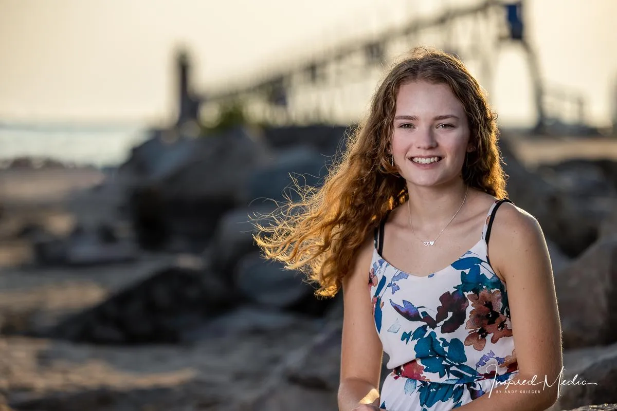 Soth Haven Beah, sunset, senior photo