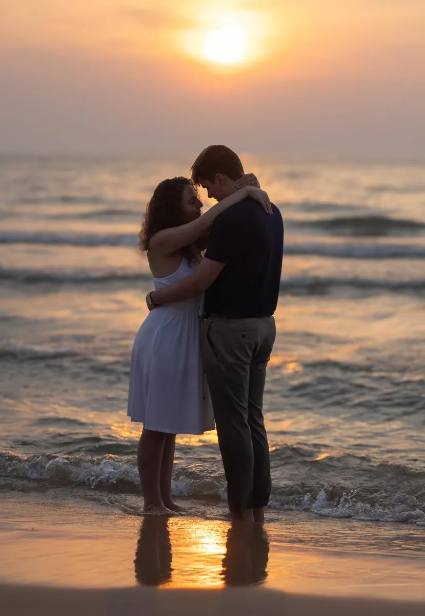 sunset couple