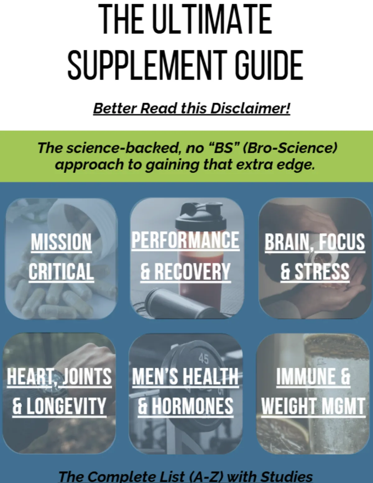 Ultimate Supplement Guide Cover