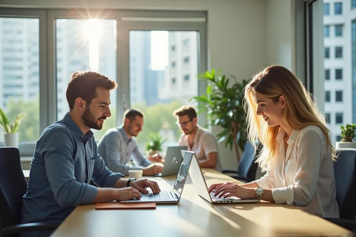 South Florida web design agency team collaborating on website layouts