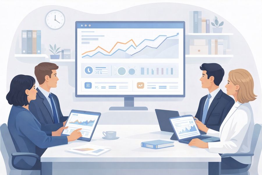 Law firm marketing services West Palm Beach digital dashboard showing SEO, calls, and lead flow