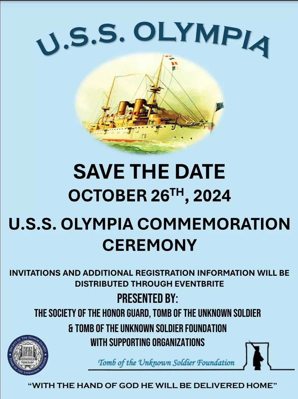 U.S.S Olympia Save the Dat