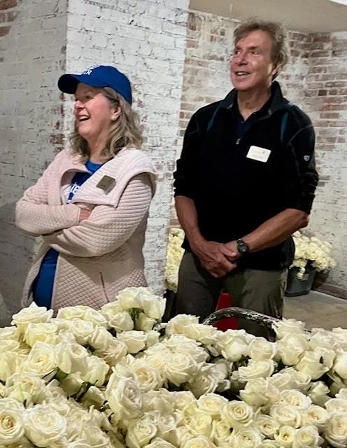 Volunteers at the Flowers of Remembrance event