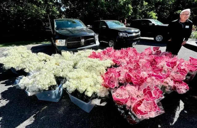 Flowers of Remembrance event