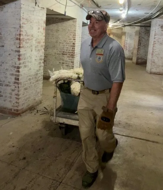 Volunteers at the Flowers of Remembrance event