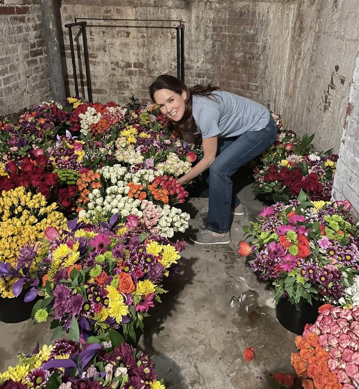 Volunteers at the Flowers of Remembrance event