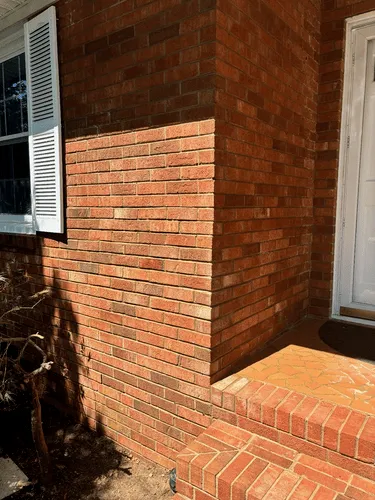 Brick and mortar restoration on home in Burlington NC