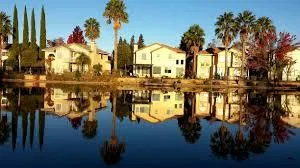 Backyard composite deck with lighting in Elk Grove Sacramento