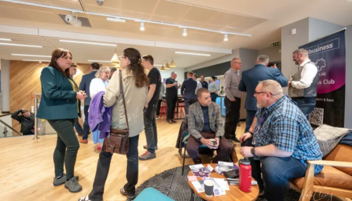 Business professionals networking
