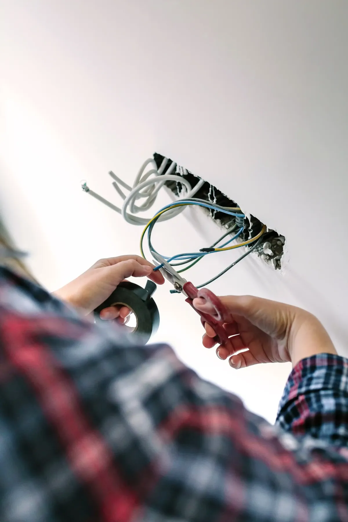 Electrical Services San Diego — Electrician at work — AAA Pro Systems
