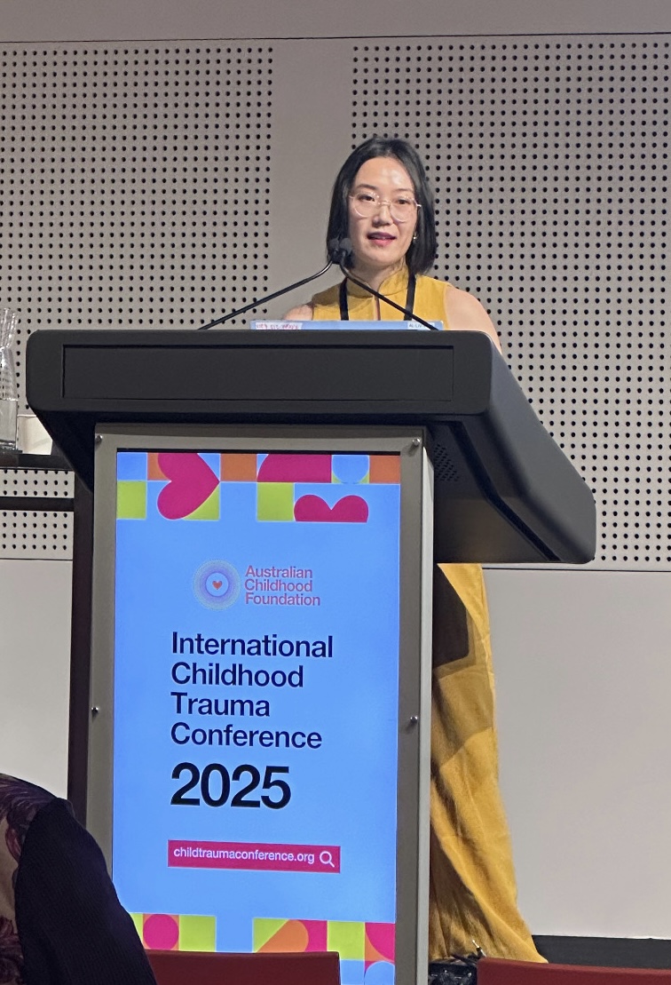 Presenter Kizzy, trauma-responsive speech pathologist