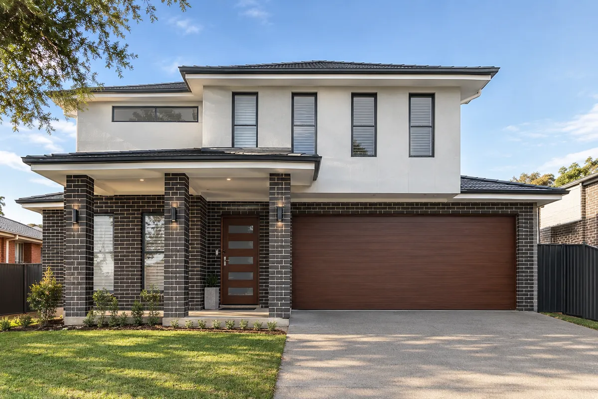 Custom modern family home on sloping block built by Verona Homes