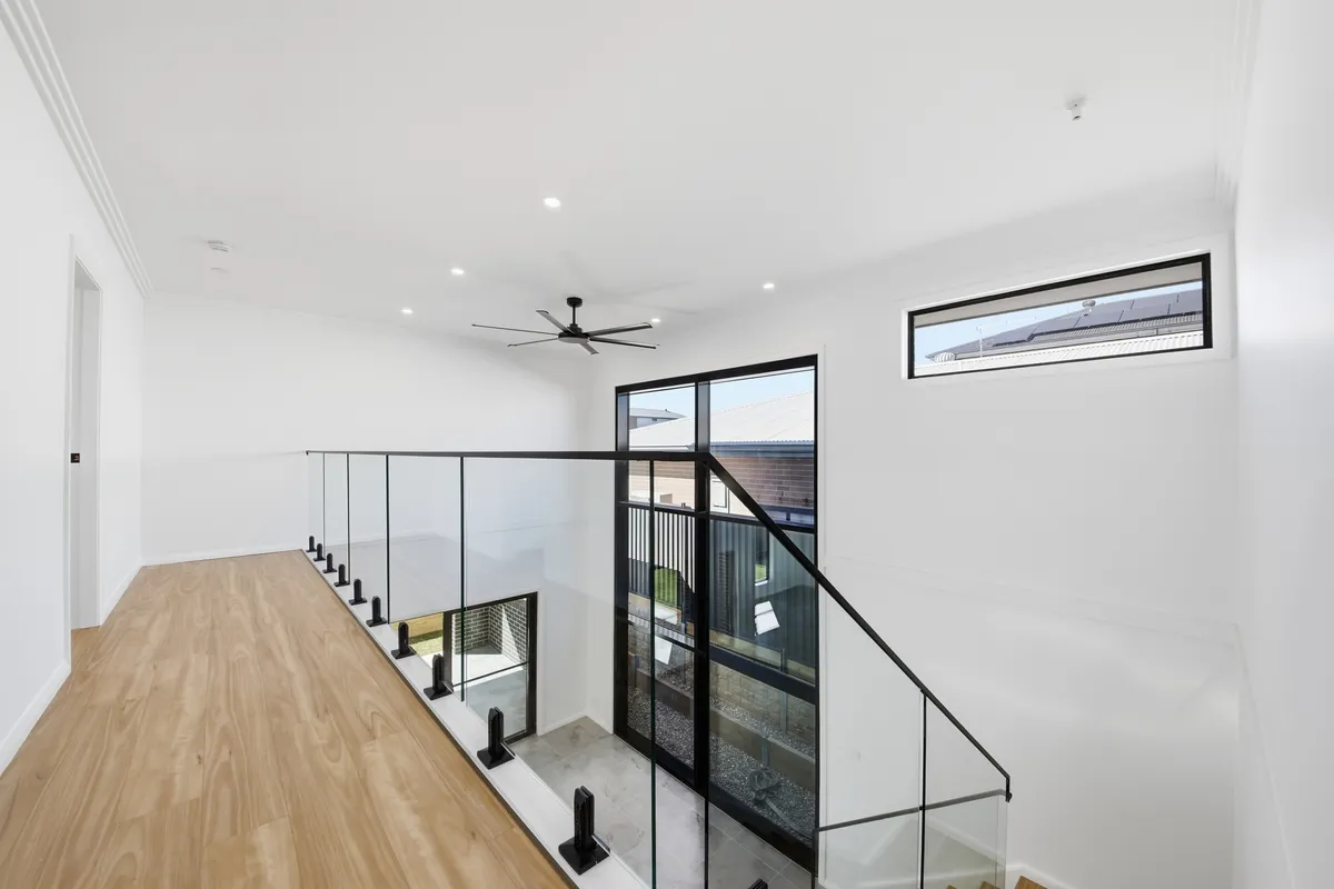 Luxury split-level architectural house designed and built by Verona Homes