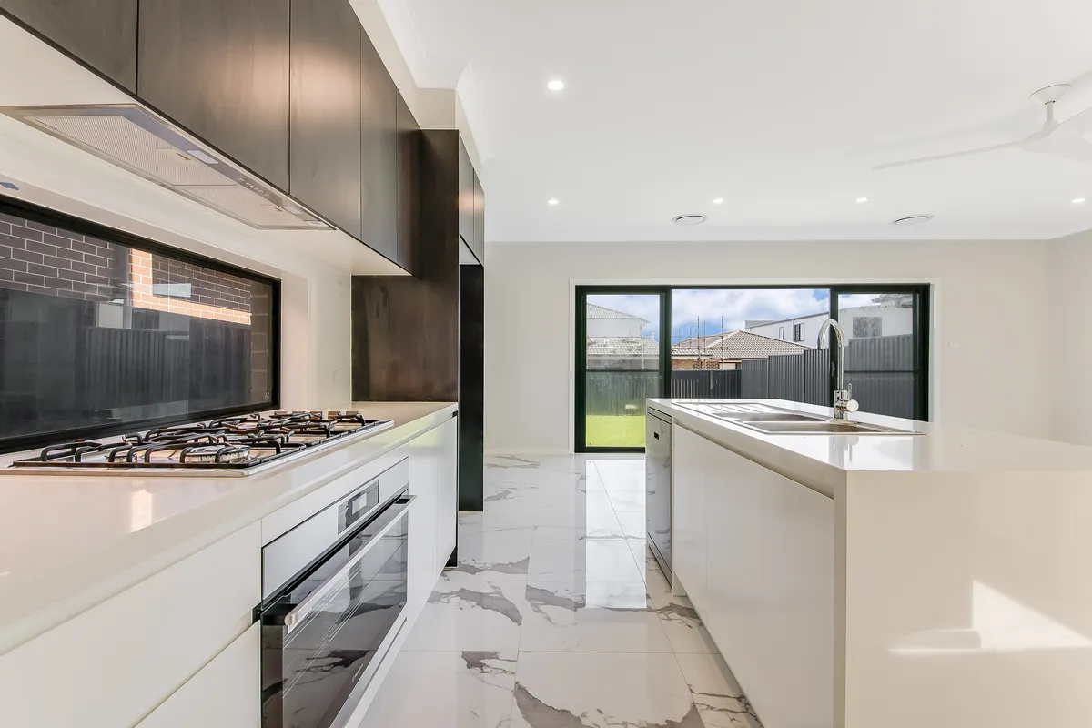 Luxury split-level architectural house designed and built by Verona Homes