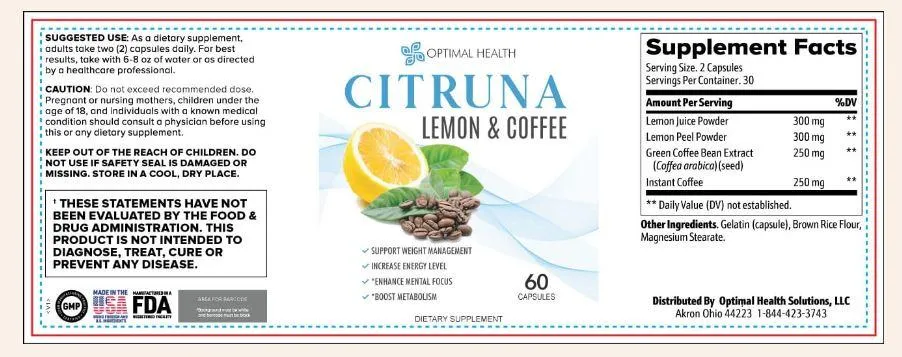 citruna ingredients